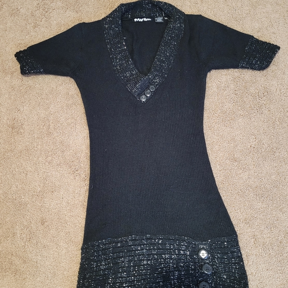 Black buttoned Blouse